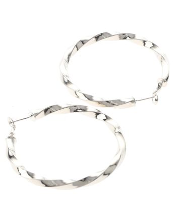 Silver Plated Hoop Earrings