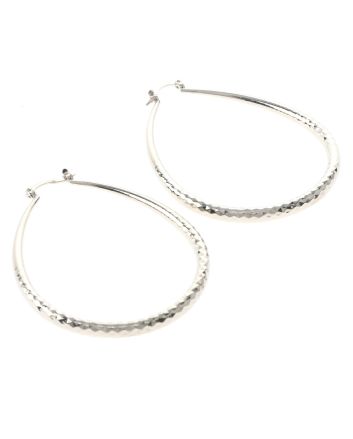 Silver Plated Hoop Earrings