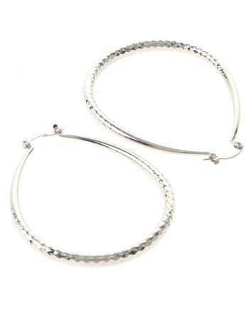 Silver Plated Hoop Earrings