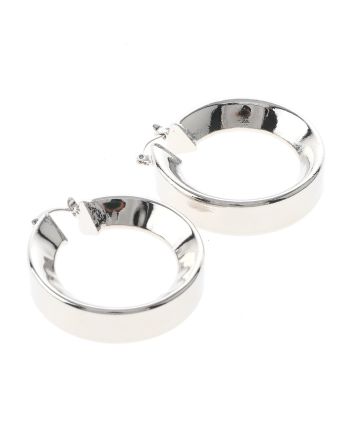 Silver Plated Hoop Earrings
