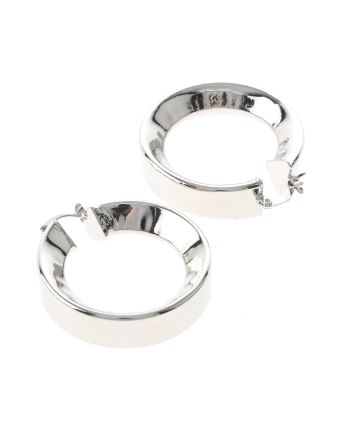 Silver Plated Hoop Earrings