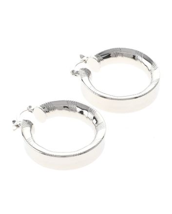 Silver Plated Hoop Earrings