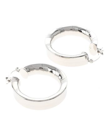 Silver Plated Hoop Earrings