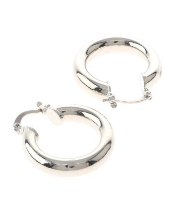 Silver Plated Hoop Earrings