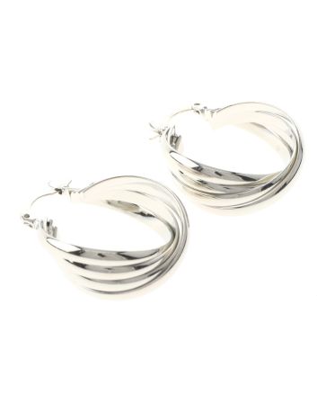 Silver Plated Hoop Earrings
