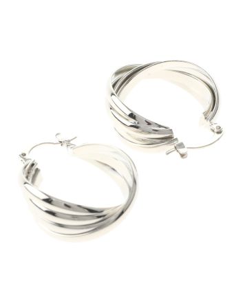 Silver Plated Hoop Earrings