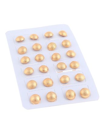 Plated Stud Earrings / 12 PC