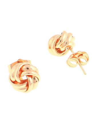 Plated Stud Earrings / 6 PC