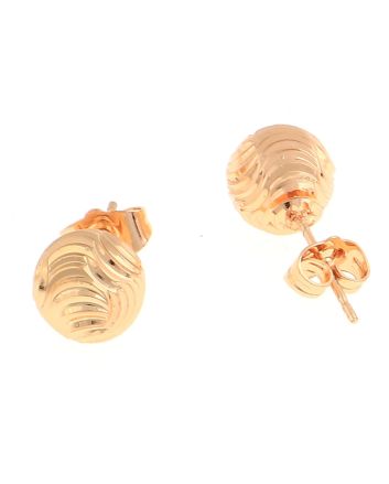 Plated Stud Earrings / 12 PC