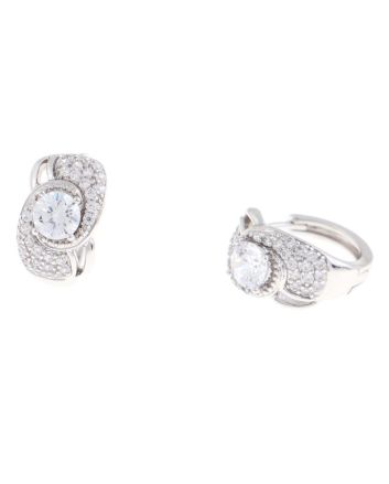 Rhodium Plated  Earrings 