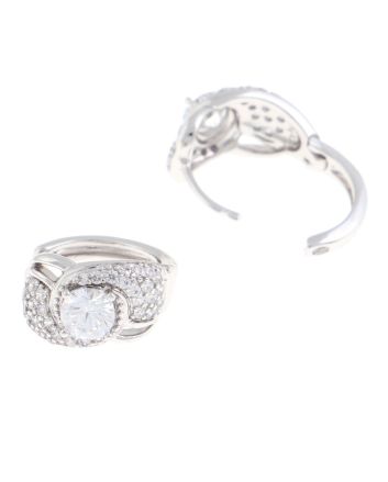 Rhodium Plated Earrings