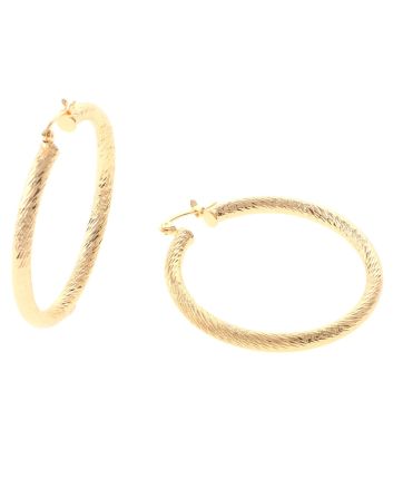 Gold Plated Hoop Earrings