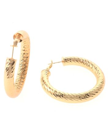 Gold Plated Hoop Earrings
