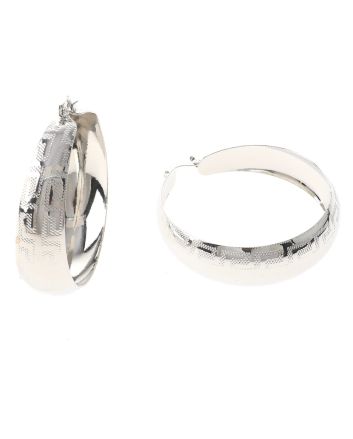 Silver Plated Hoop Earrings