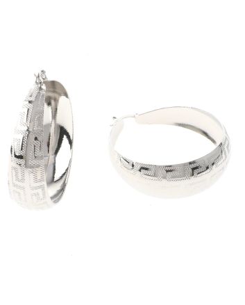 Silver Plated Hoop Earrings