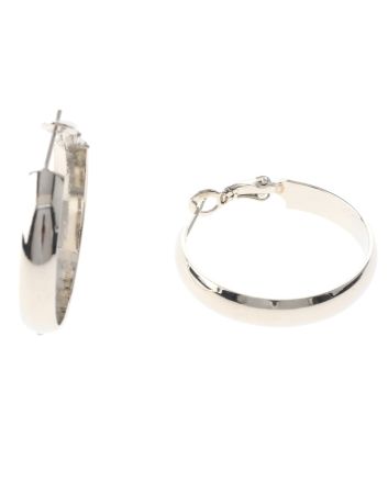 Silver Plated Hoop Earrings