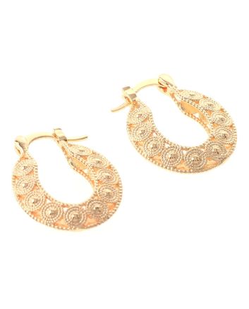 Gold Plated Hoop Earrings