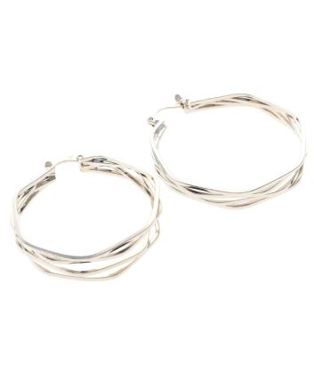 Silver Plated Hoop Earrings