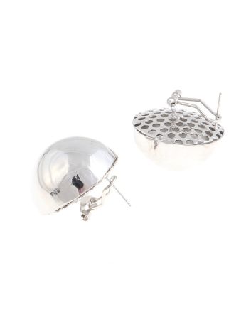 Rhodium Plated Stud  Earrings