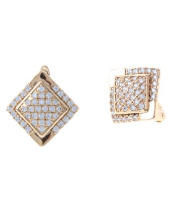 Cubic Zirconia Hoop Earrings