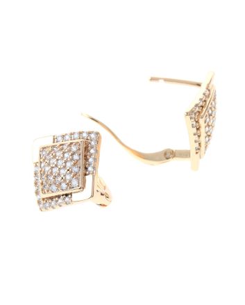 Cubic Zirconia Hoop Earrings