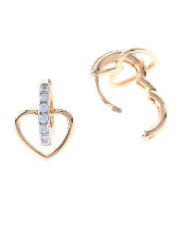 Cubic Zirconia Hoop Earrings