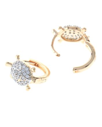 Cubic Zirconia Hoop Earrings
