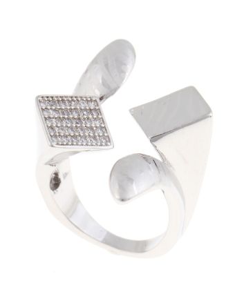 Fashion Rhodium Plated Ring