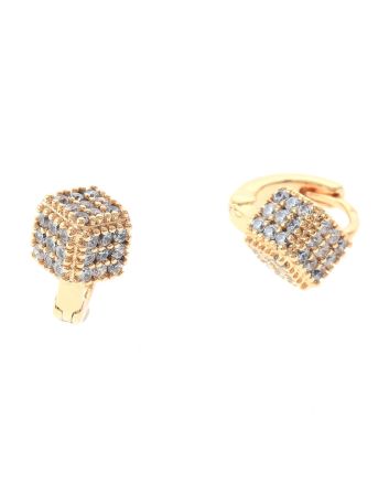 Cubic Zirconia Hoop Earrings