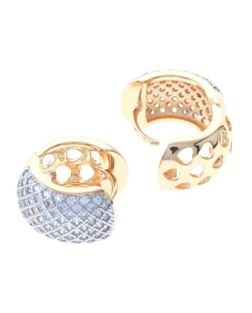 Cubic Zirconia Hoop Earrings