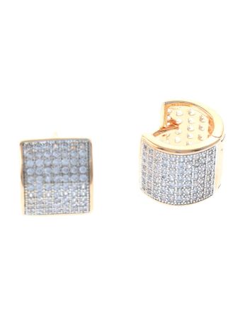 Cubic Zirconia Hoop Earrings