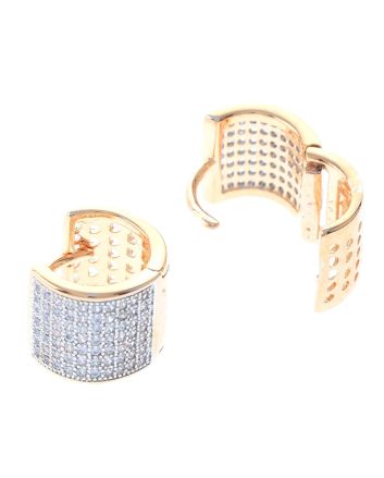 Cubic Zirconia Hoop Earrings