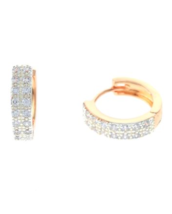 Cubic Zirconia Hoop Earrings