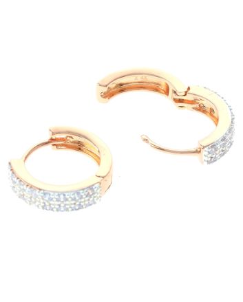 Cubic Zirconia Hoop Earrings