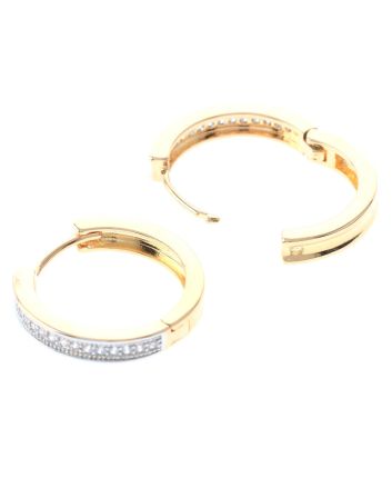 Cubic Zirconia Hoop Earrings