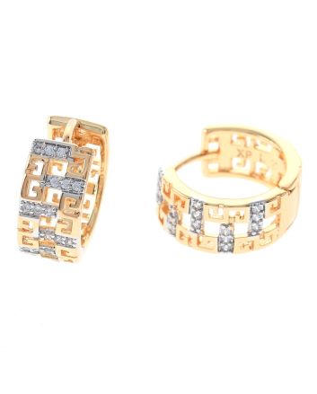 Cubic Zirconia Hoop Earrings