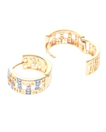 Cubic Zirconia Hoop Earrings