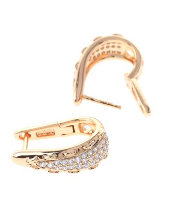 Cubic Zirconia Hoop Earrings