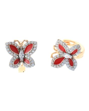 Cubic Zirconia Hoop Earrings