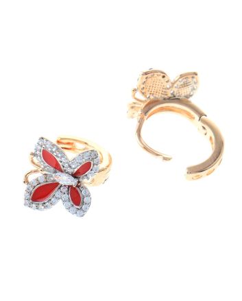 Cubic Zirconia Hoop Earrings
