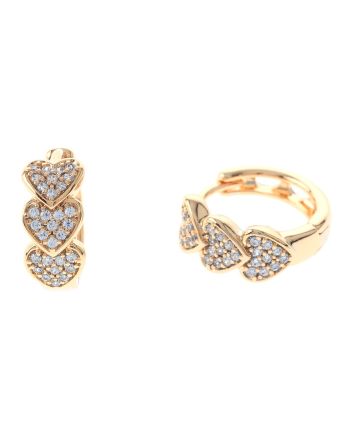 Cubic Zirconia Hoop Earrings