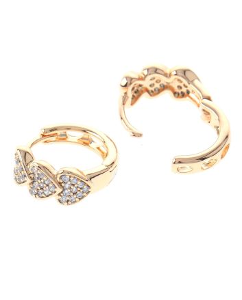Cubic Zirconia Hoop Earrings
