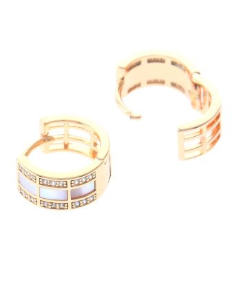 Cubic Zirconia Hoop Earrings