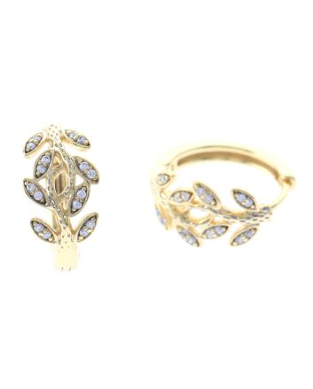 Cubic Zirconia Hoop Earrings