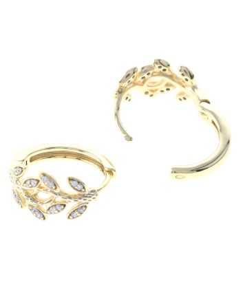 Cubic Zirconia Hoop Earrings