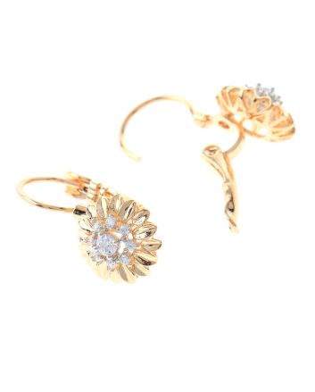 Cubic Zirconia Hook Earrings
