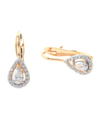 Cubic Zirconia Hook Earrings