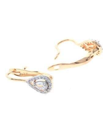 Cubic Zirconia Hook Earrings