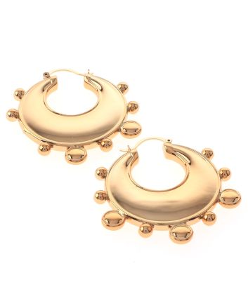 Gold Plated Hoop Earrings