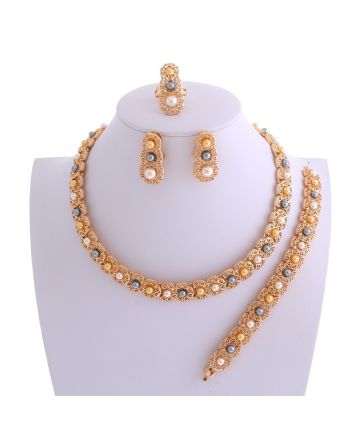 Gold Plated Necklace Set